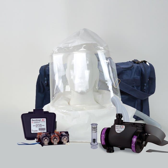Sentinel XL HP Clear Hood PAPR System with Alkaline Battery - Image 1