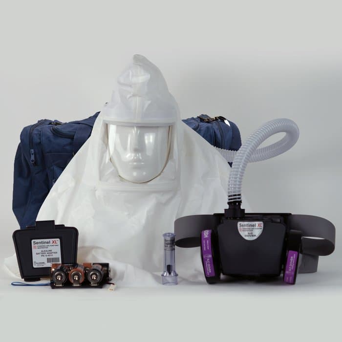 Sentinel XL HP BioShield Full Hood PAPR System with Alkaline Battery - Image 1