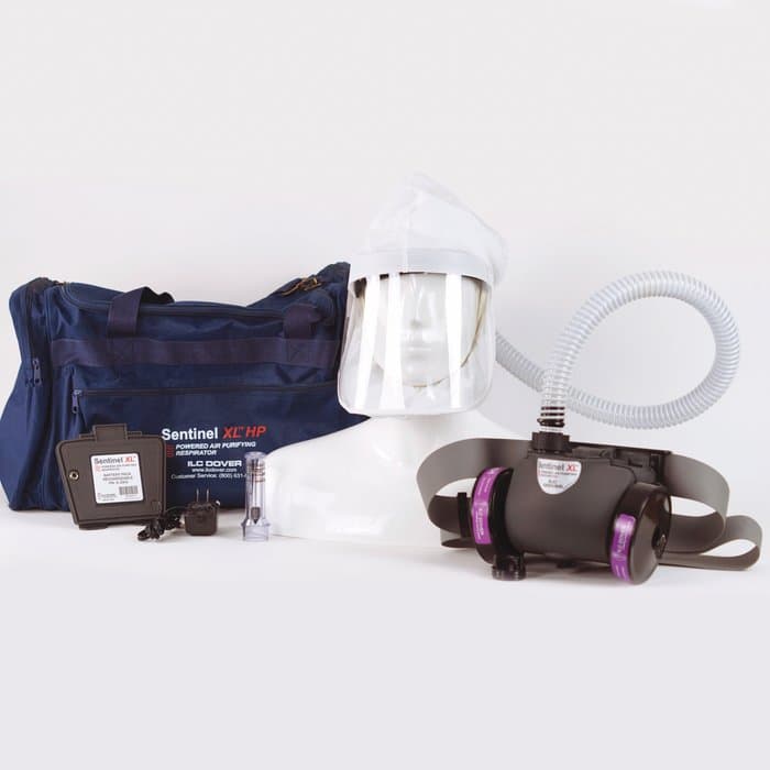 ILC Dover Sentinel XL HP standard PAPR system with head cover and rechargeable NiMH battery (S-3000-01)